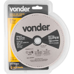 Disco Corte 180mm Diamantado Contínuo Metal Super Vonder