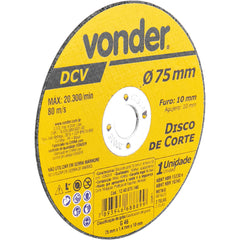 Disco de Corte 75 mm x 1,4 mm x 10 mm Vonder