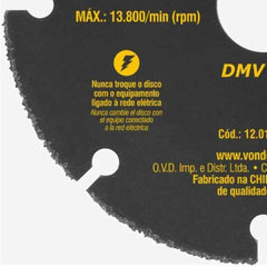 Disco De Corte Tungstênio 115mm Segmentado Para Madeira DMV115 Vonder