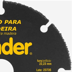Disco De Corte Tungstênio 115mm Segmentado Para Madeira DMV115 Vonder