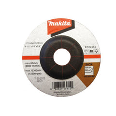 Disco de Desbaste 180 x 6 x 22.23 mm Wa36O Makita A-80880