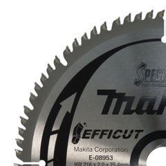 Disco de Serra Efficut 216 mm x 25.4 mm 80T Makita