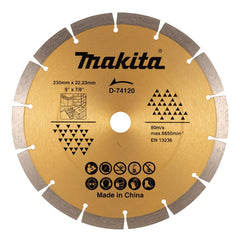 Disco Diamantado 230 x 22.23 mm D-74120 Makita