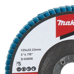 Disco Flap 125 mm x 22.23 mm Z80 D-63806 Makita D-63806
