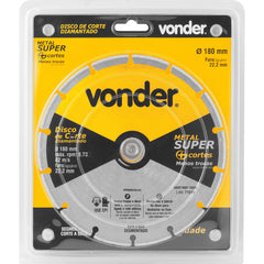 Disco Corte Diamantado Segmentado Metais Metal Super Vonder