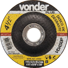 Disco De Desbaste 114,3x5,0x22,22 Para Aço Carbono Vda50p -