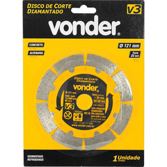 Disco Diamantado 121mm V3 Segmentado Vonder