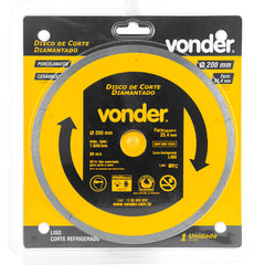 Disco Diamantado 200Mm Liso Vonder