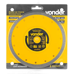 Disco Diamantado 200Mm Turbo Vonder