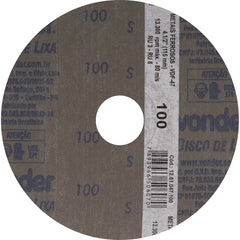 Disco lixa fibra 115mm g100 dvf47 10 peças Vonder
