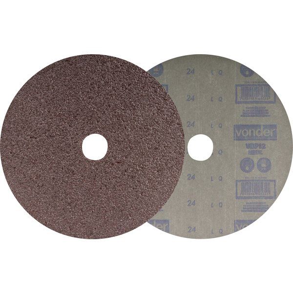 Disco lixa fibra 180mm g36 vdf12 com 10 peças - Vonder
