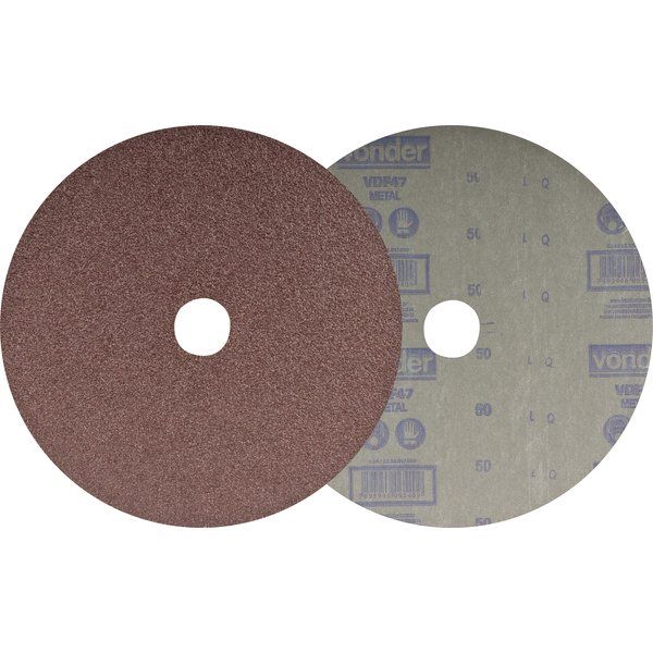 Disco lixa fibra 180mm g80 vdf47 com 10 peças - Vonder