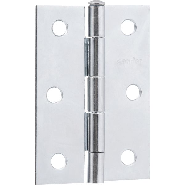 Dobradiça para porta 2.1/2" aço carbono cromado Vonder