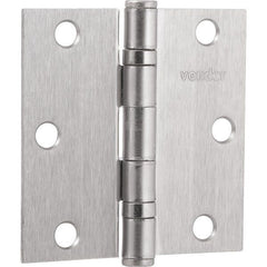 Dobradiça p/ porta 4" aço carbono niquelado c/ 3 pç Vonder