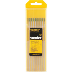 Eletrodo tungstênio 2,4mm verde puro ewp c/ 10 peças Vonder