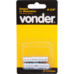 Emenda para mangueira 3/8" aço carbono com 2 peças - Vonder