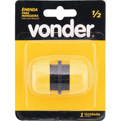 Emenda para mangueira jardim 1/2" plástico Vonder