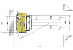 Empilhadeira Elétrica MEE 1.0 Ton x 3500 Menegotti