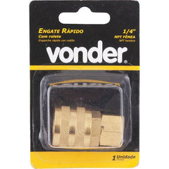 Engate rápido fêmea 1/4" npt latão com rolete Vonder