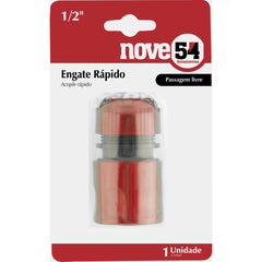 Engate rápido jardim 1/2" plástico passagem livre - Nove54
