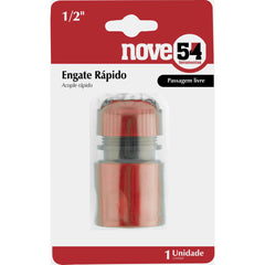 Engate rápido jardim 1/2" plástico passagem livre - Nove54