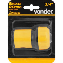 Engate rápido jardim 3/4" abs passagem livre Vonder