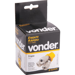 Engate Rápido Triplo Para Ar Comprimido Vonder