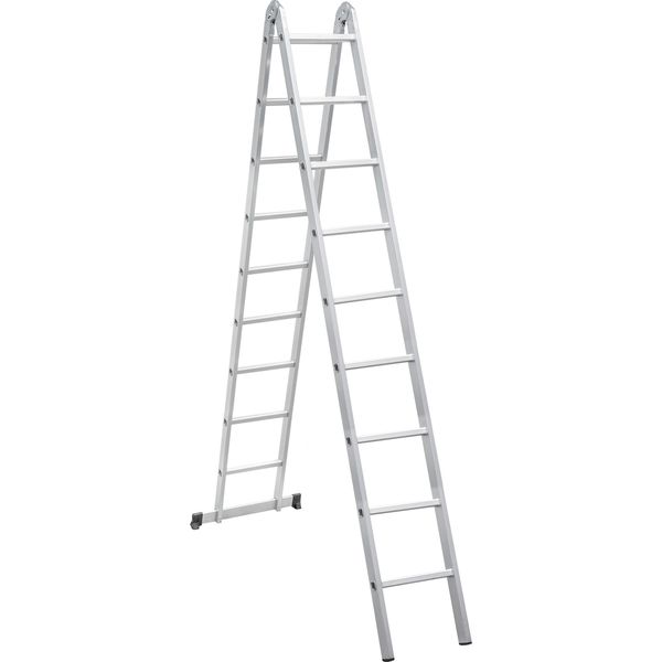 Escada Alumínio Multifunção 2x9 com 9 degraus - Vonder