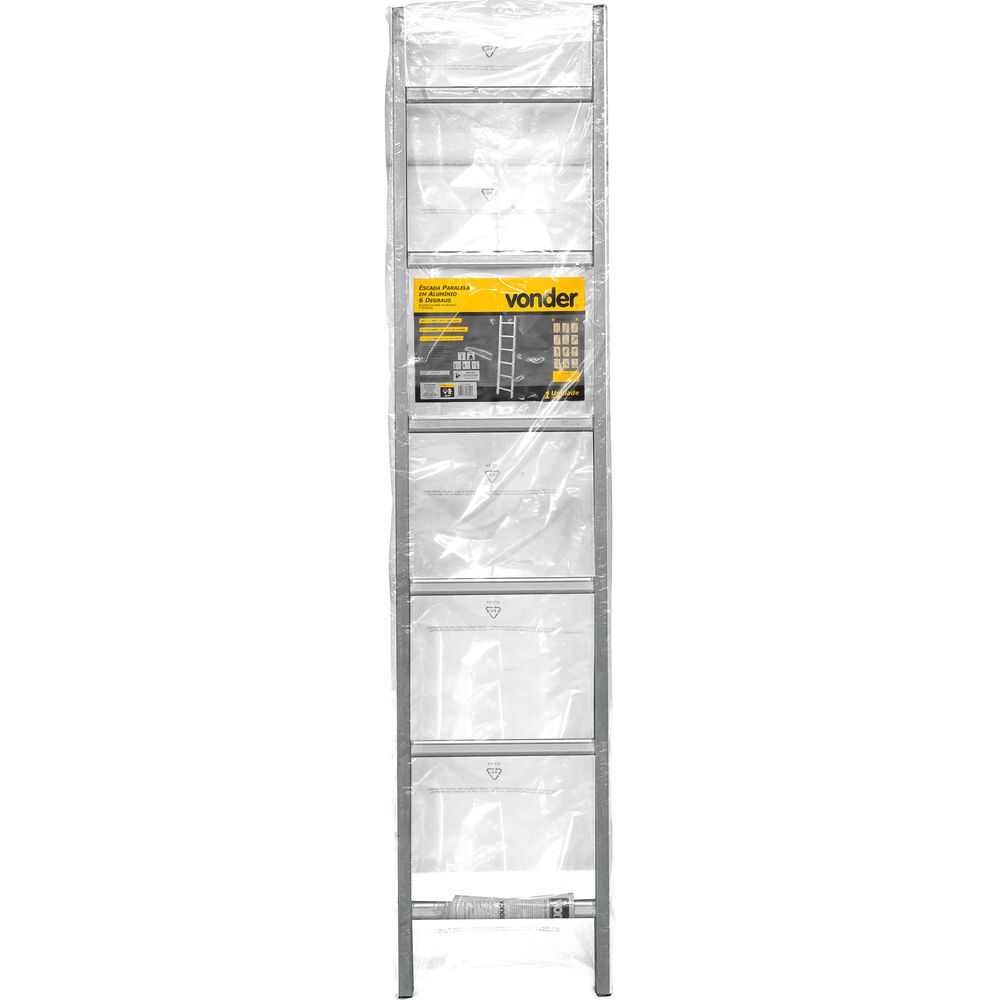 Escada Paralela 6 Degraus Alumínio - Vonder