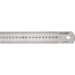 Escala de aço inox 1500mm Vonder