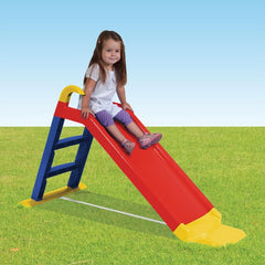 Escorregador Infantil c/ Apoio Amarelo Azul e Vermelho