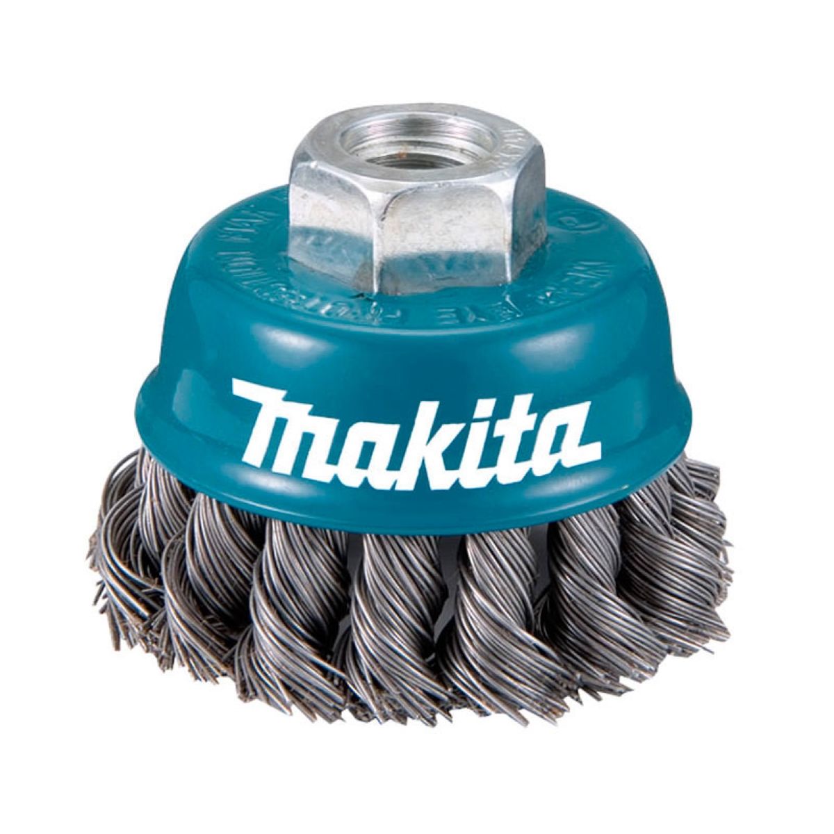 Escova Aço Copo 75 mm M14 Fio Trançado Cx Pap Makita