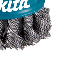 Escova Aço Copo 75 mm M14 Fio Trançado Cx Pap Makita