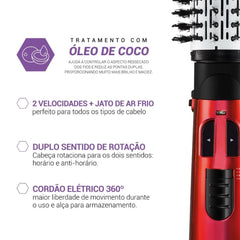 Escova Rotativa Spin Brush PEC04V 1100W Philco Seca Modela Alisa 220V