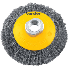 Escova Circular Cônica 4"X1/2" M14 Ondulada Vonder