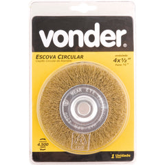 Escova Circular Ondulada 4x1/2 Furo 1/2 Latona Vonder