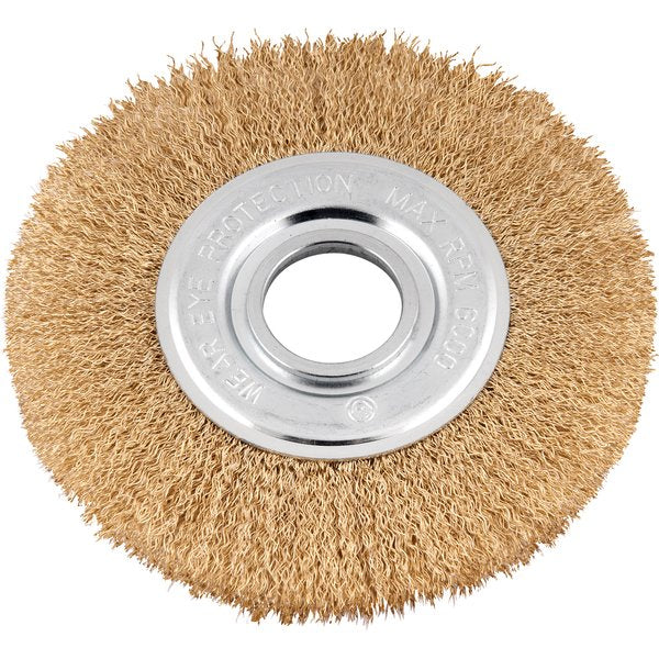 Escova circular ondulada 6"x1/2" furo 1.1/4" 6000rpm Vonder