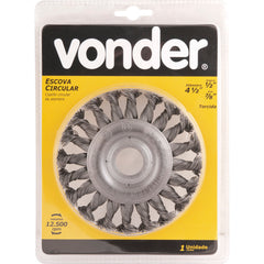 Escova Circular Torcida 4.1/2x1/2 Furo 7/8 Pol Vonder