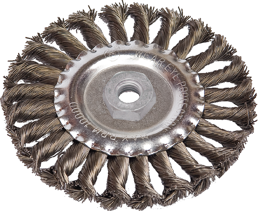 Escova circular torcida aço carbono 150mm - Belfix
