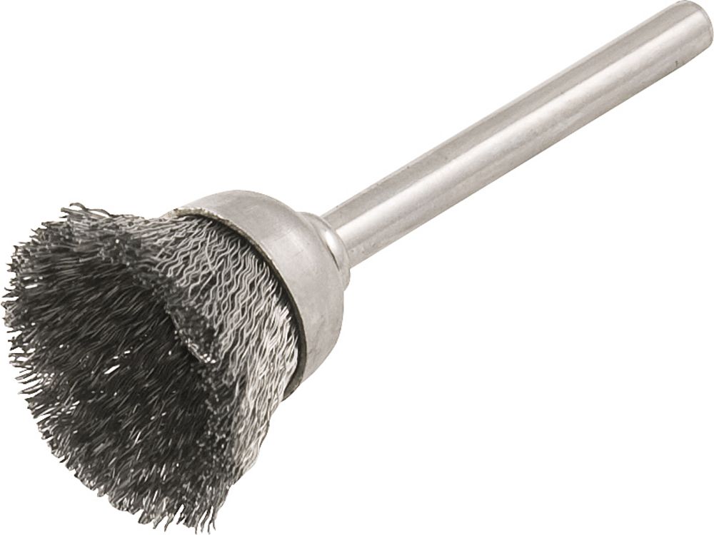 Escova Copo 12mm Inox Com Haste Para Microrretífica Vonder