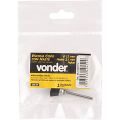 Escova copo 12mm nylon c/ haste p/ microrretífica Vonder