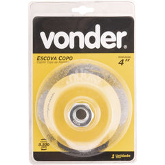 Escova Copo Ondulada 4 Rosca M14 Polido 8500rpm Vonder