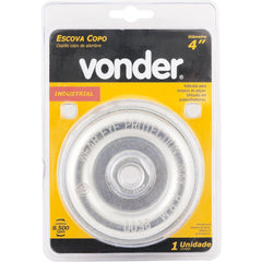 Escova Copo Torcida 4 Rosca M14 Polido 8500rpm Vonder