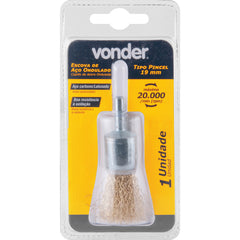 Escova de Aço Pincel 19mm Ondulada Vonder
