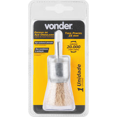 Escova de Aço Pincel 25mm Ondulada Vonder