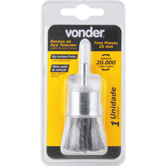 Escova de Aço Pincel 25mm Torcida Vonder