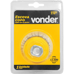 Escova Tipo Copo 2.1/2 Ondulada Vonder