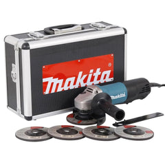 Esmerilhadeira Angular 115Mm Industrial 720W Disco Inox e Aço Maleta Alumínio GA4534KX 220V Makita