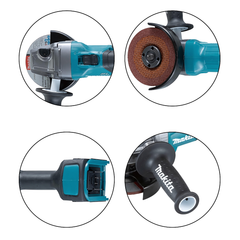 Esmerilhadeira Angular 115Mm Sem Fio 40V Resistência Água Motor BL Com Protetor GA007GZ Makita