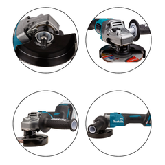 Esmerilhadeira Angular 125Mm Sem Fio 40V Resistência Água Motor BL Com Protetor GA008GZ Makita